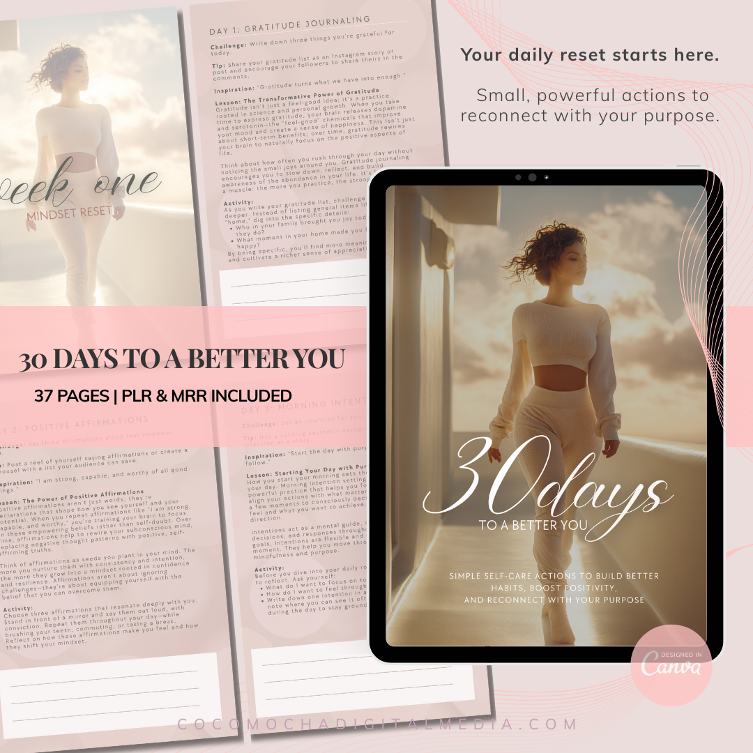 30 DAYS TO A BETTER YOU | A Guided Self Care Journey