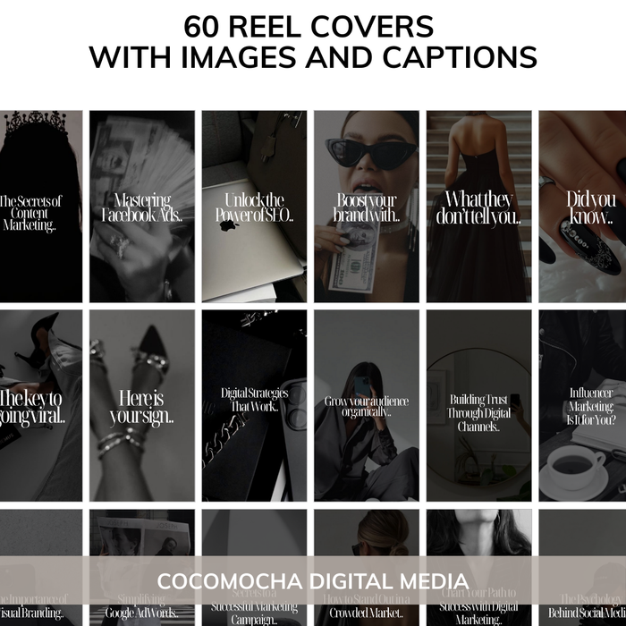 60 DARK AND MODERN REEL COVERS