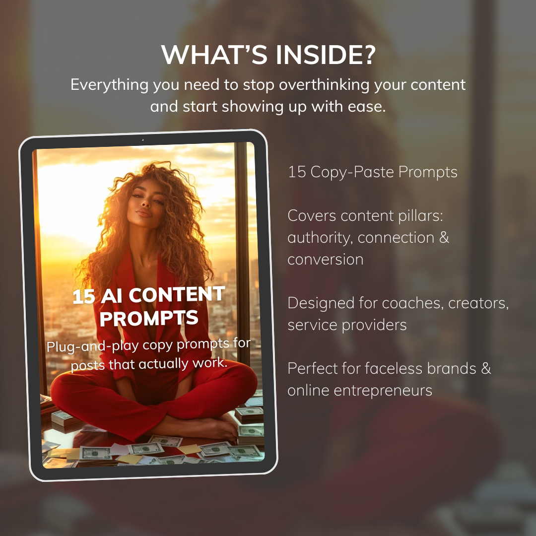 15 AI PROMPTS FOR HIGH CONVERTING CONTENT