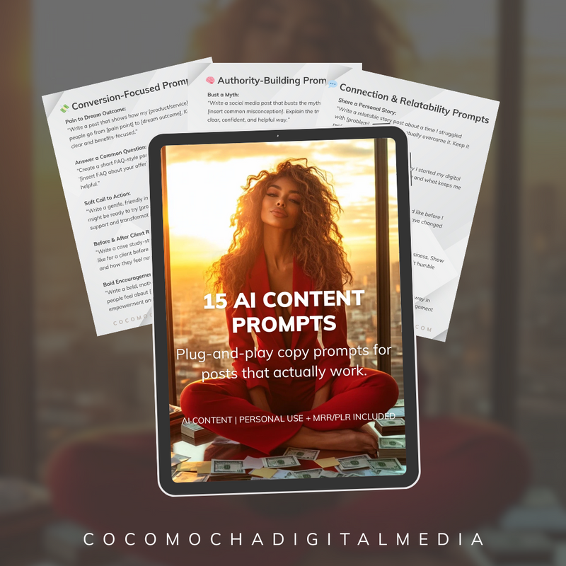 15 AI PROMPTS FOR HIGH CONVERTING CONTENT