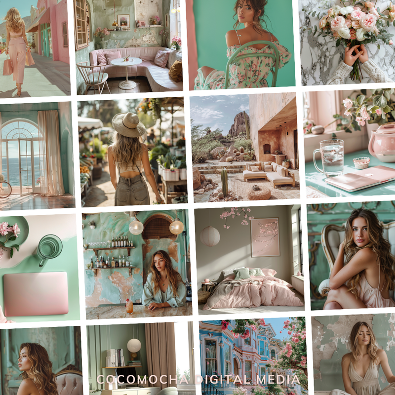 BLUSH AND BREEZE | The Mint and Pink Collection