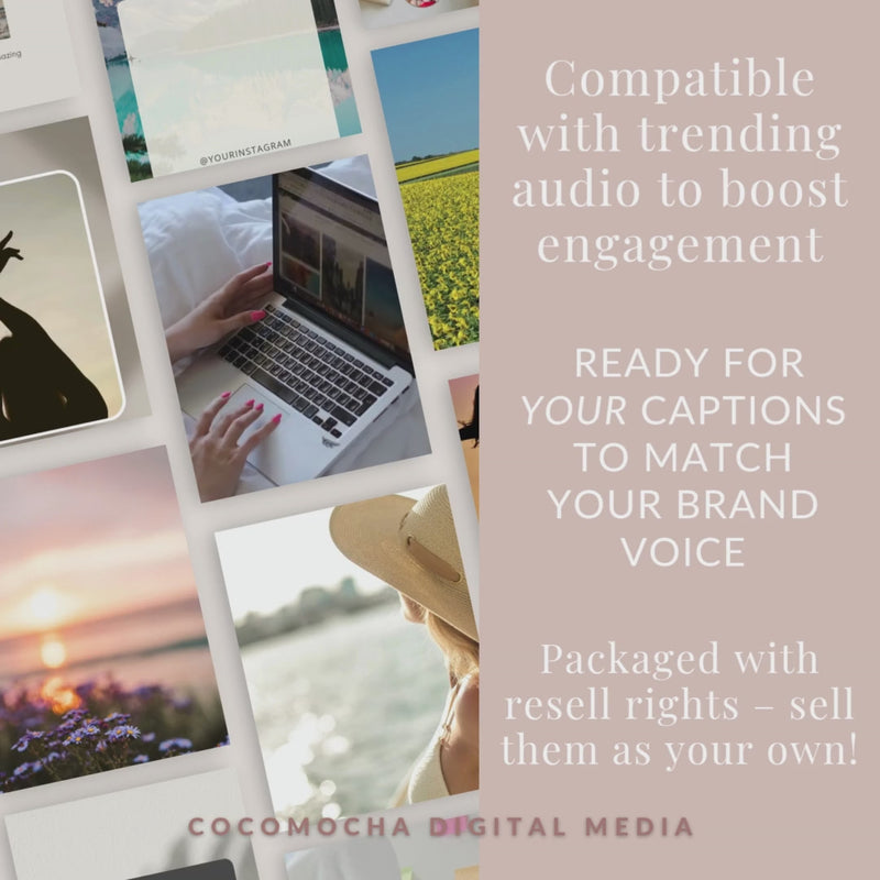 54 AESTHETIC FACELESS INSTAGRAM REELS - CURATED FOR ELEVATED BRANDS